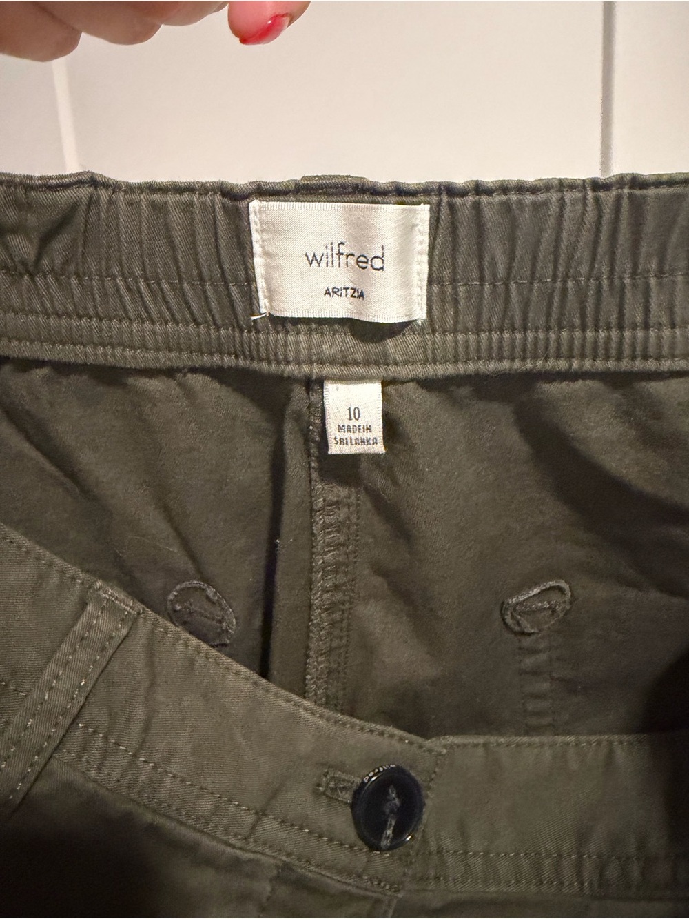 Wilfred Men's Chinos in Olive - Picture 4 of 4